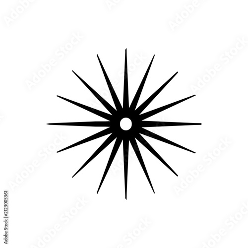 Radial Starburst Spiky Sunburst Spark