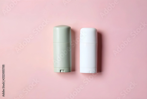 Two blank deodorant sticks,...