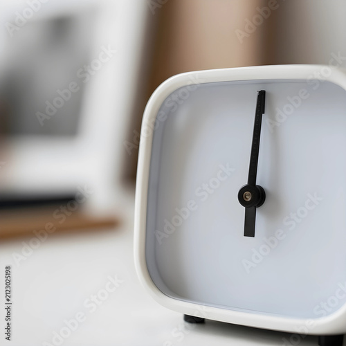 Minimalist white square ala...