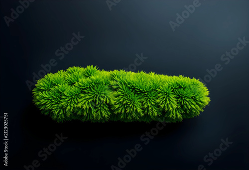 Lush green moss texture on ...