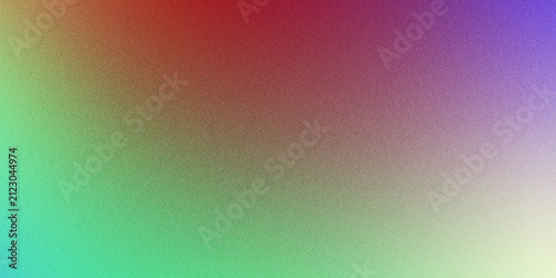 Abstract gradient background featuring green red and purple grain texture gradient abstract background