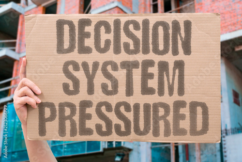 Canvas Print "Decision System Pressured" Describe strain on the asylum adjudication process