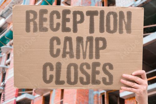 Photography "Reception Camp Closes" Show the lifecycle of temporary migrant facilities