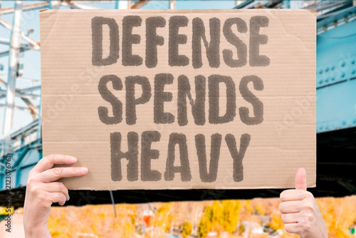 Konstfotografi "Defense Spends Heavy" Note the financial burden of protection systems