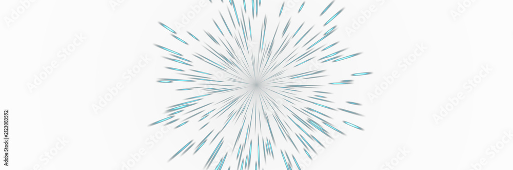 Obraz premium Cyan Hyperspace Star Warp Overlay, Isolated on Transparent Background. Isolated glowing hyperspace star warp for VFX, motion graphics and cinematic compositing.
