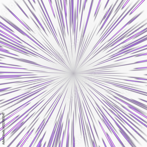 Foto Purple Hyperspace Star Warp Overlay, Isolated on Transparent Background