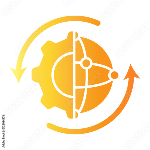 Naklejka arrows Gradient icon