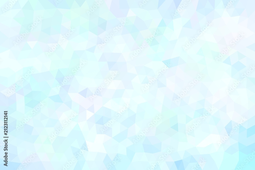 Obraz premium 海イメージ水色のポリゴンの背景
