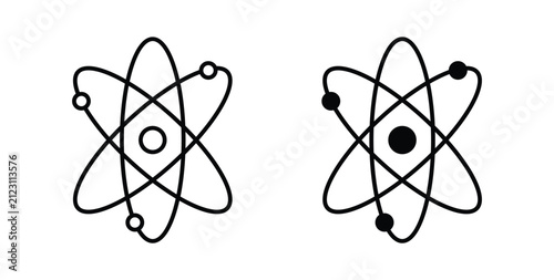 Physics icon for creative designs