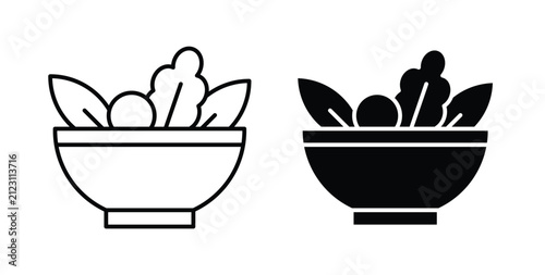 Salad icon for creative designs