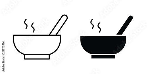 Soup icon for creative designs