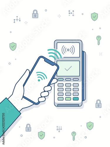 Contactless Payment With Smartphone And Terminal