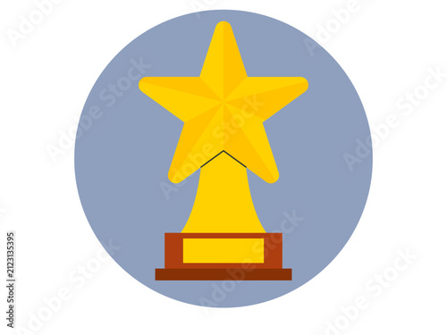 Award icon. Celebration icon design. Flat vector icon.