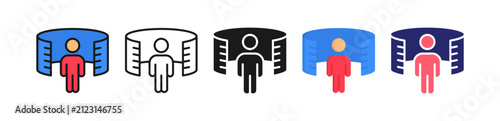 Immersive Multiple Style Icon Set Collection. 