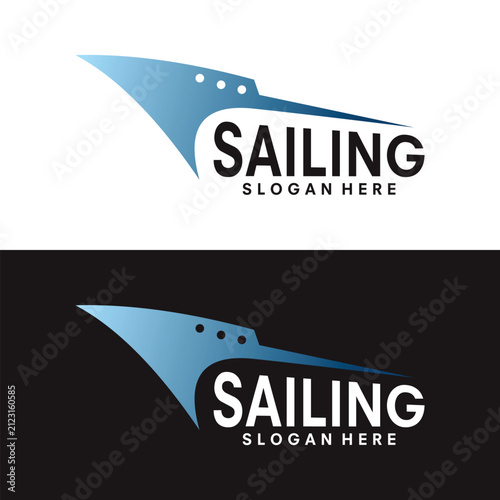 Sailing Ship logo symbol vector template illustration