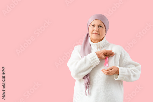 Senior woman after chemothe...