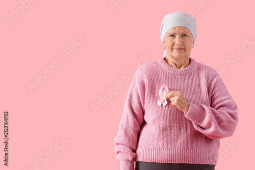 Senior woman after chemothe...