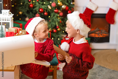Cute little happy children ...