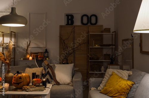 Interior of living room dec...
