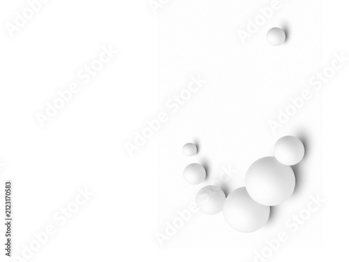 Minimal White 3D Spheres in Corner Arc Satellite Composition