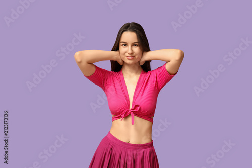 Beautiful young happy woman...