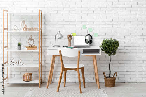 Interior of modern room wit...