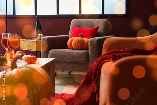 Cozy living room decorated ...