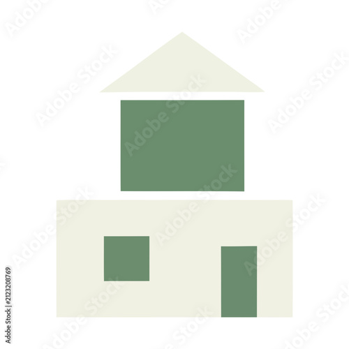 Abstract house shape