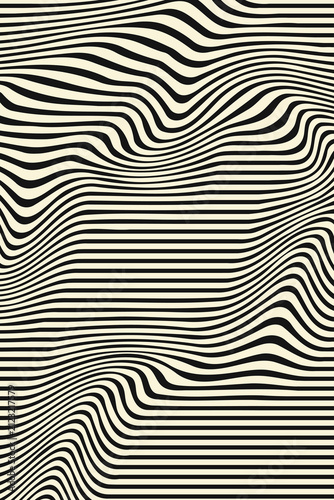 Abstract Topographic Contour Lines with Organic Flow
