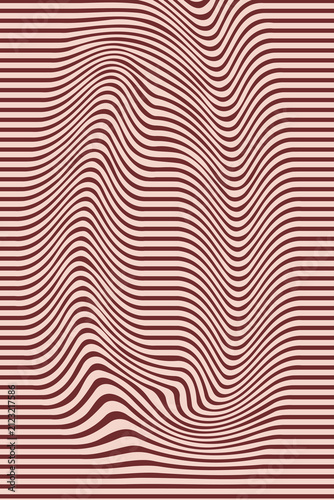 Abstract Topographic Contour Lines with Organic Flow