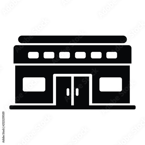 Store shop retail building icon