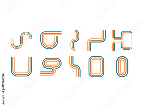 70_s Groovy Lined Set