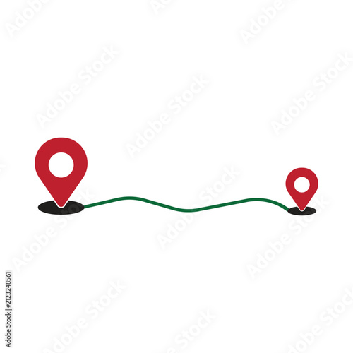 Business Route Navigation Icon Collection
