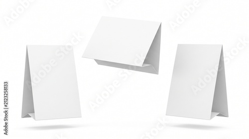 Fotografie Realistic Table Tent Blank