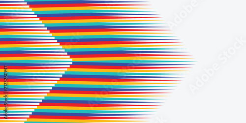 Colorful pointed striped background pattern. Pointed striped motif for clothes and texture