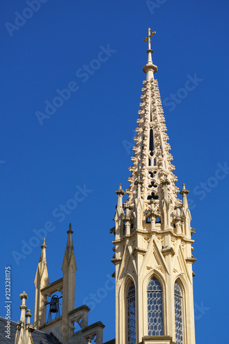 Neo Gothic Spire of Lednice Castle Chapel⁠