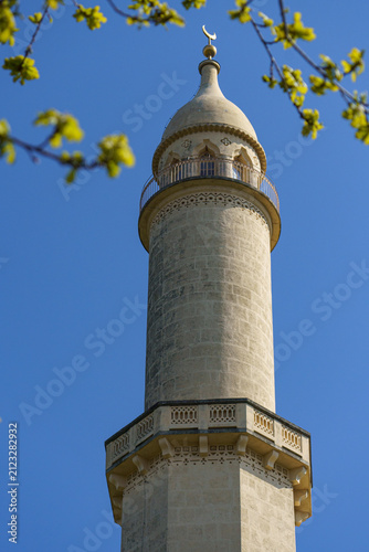 Close Up of Historic Lednice Minaret Tower⁠