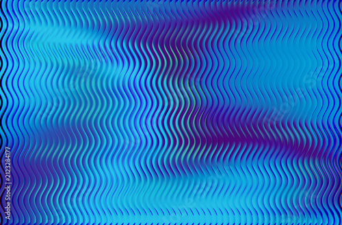 Fotografía Abstract blue and purple wavy pattern with a distorted holographic effect repres