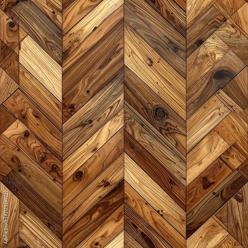 A seamless pattern of wooden planks arranged in a chevron design (1)