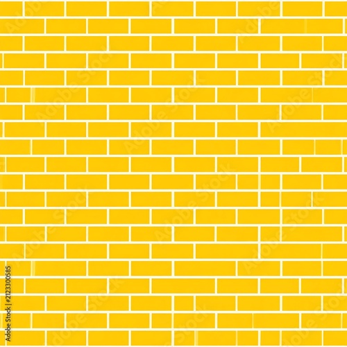 A seamless pattern of yellow bricks with white grout lines