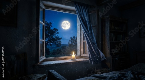 Moonlit Views from a Darkened Room