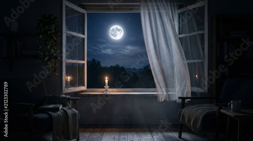 A Quiet Night Seen Through the Window