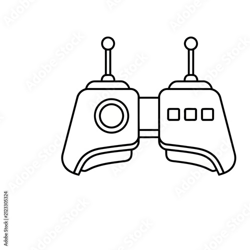 Vector illustration of a remote control