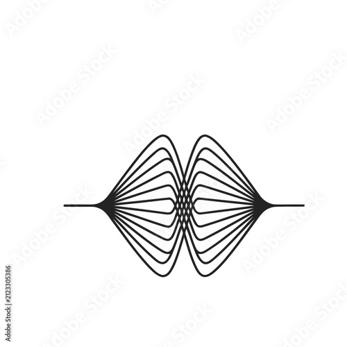 Abstract geometric wave pattern