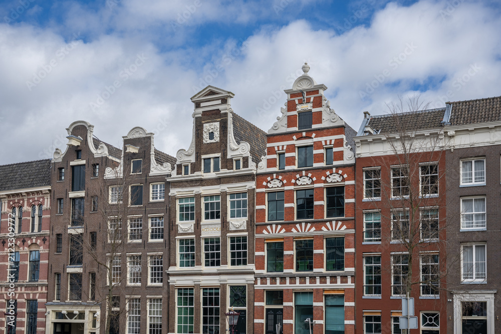 Fototapeta premium Amsterdam is the capital of the Netherlands, known for its artistic heritage and its elaborate canal system.