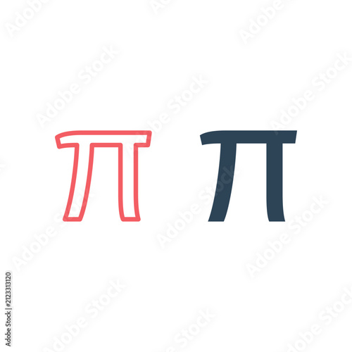 фотографія Greek Alphabet icons set design vector illustration.