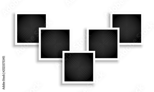 Modern Empty Picture Frame Collection for Artwork, Posters, Photography, Wall Decor and Gallery Display. Vector EPS 10