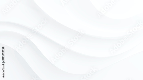 Abstract smooth white wave texture background with soft silk folds and gentle elegant curves for minimalist design