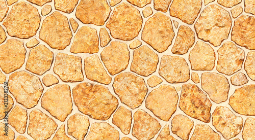 Beige Irregular Stone Mosaic Texture Background