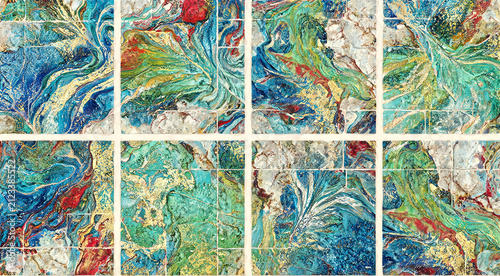 Abstract Artistic Marble Tile Texture Background